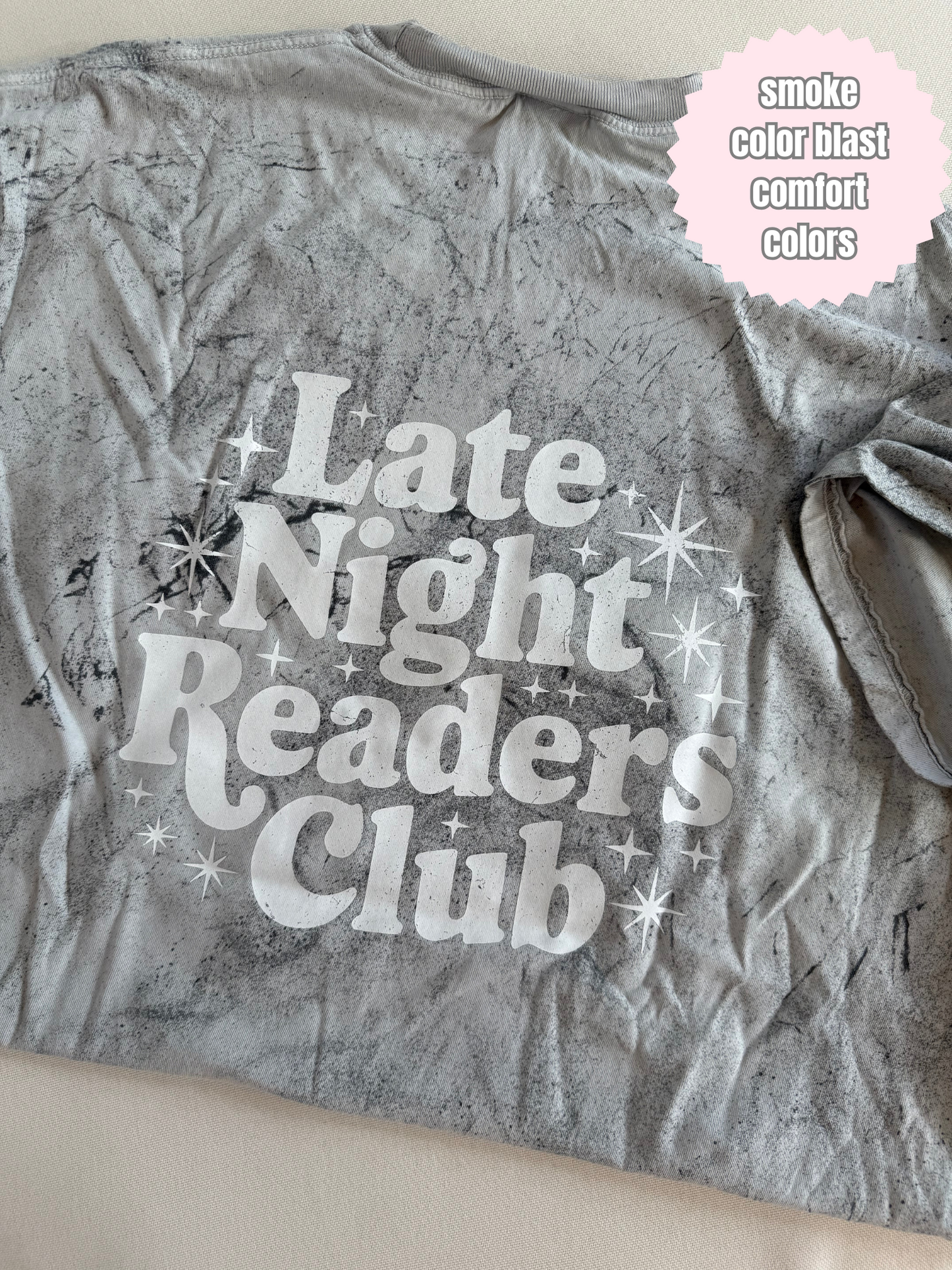 Late Night Readers Club & Skull Shirt (Front & Back)