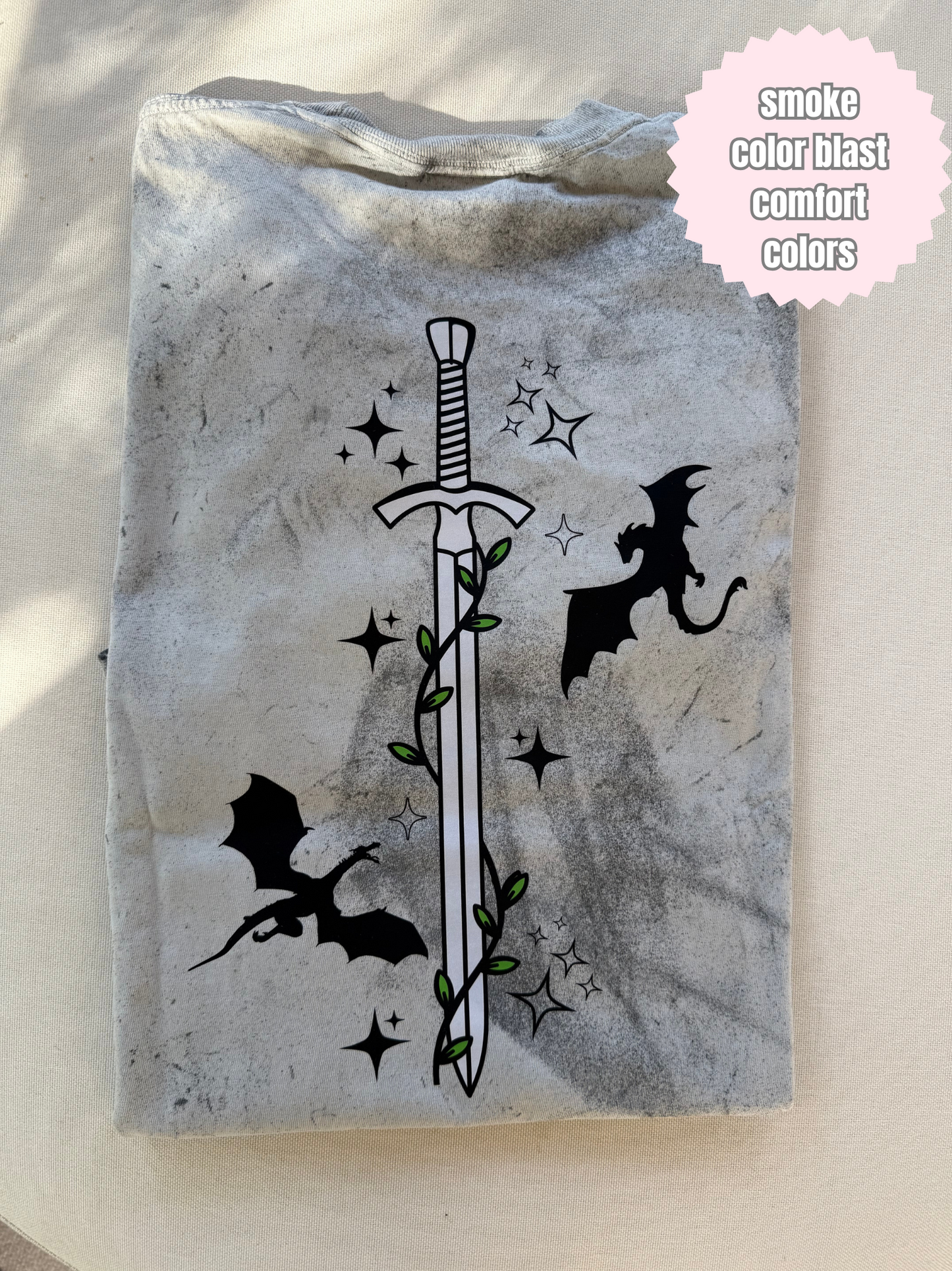 Sword & Dragons Shirt (BACK & POCKET DESIGN)