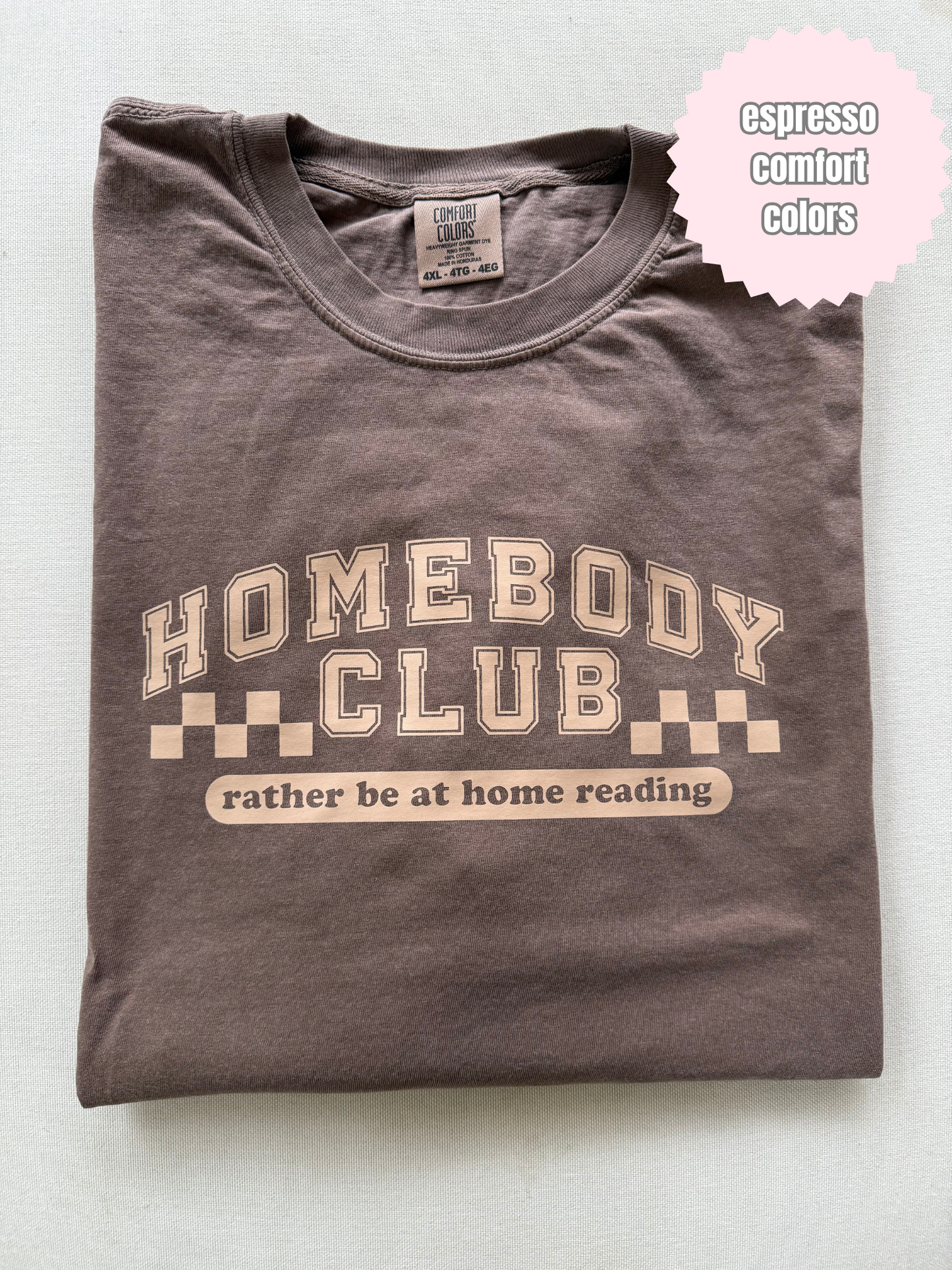 Homebody Club Shirt (beige ink)