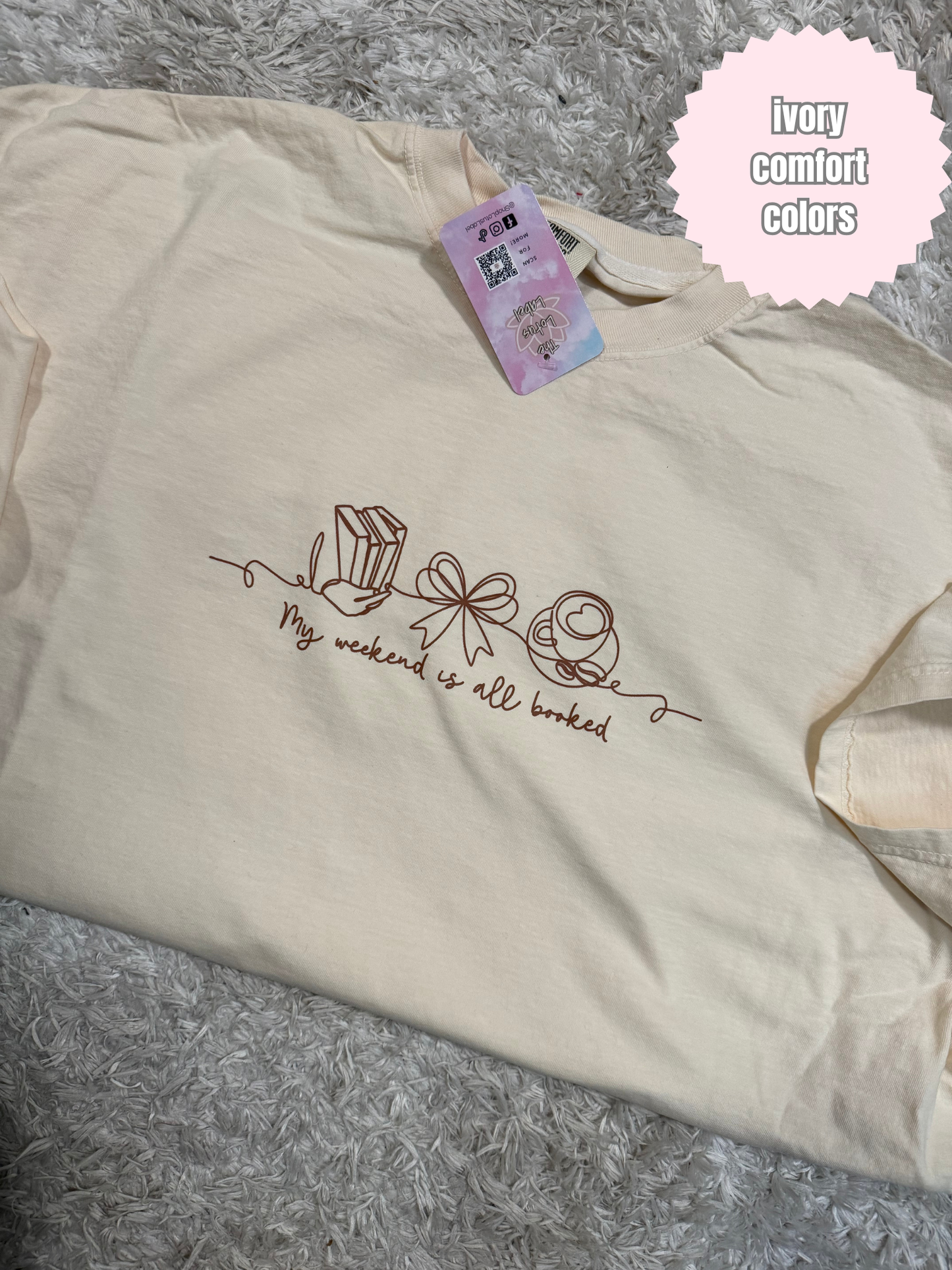 Line Art Booked Weekend Shirt