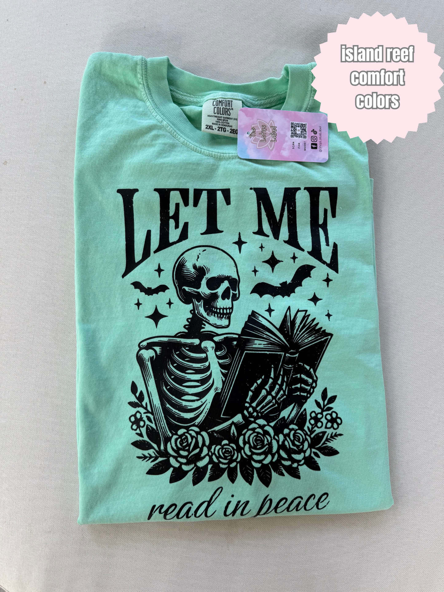 Let me read in peace (black ink) Shirt
