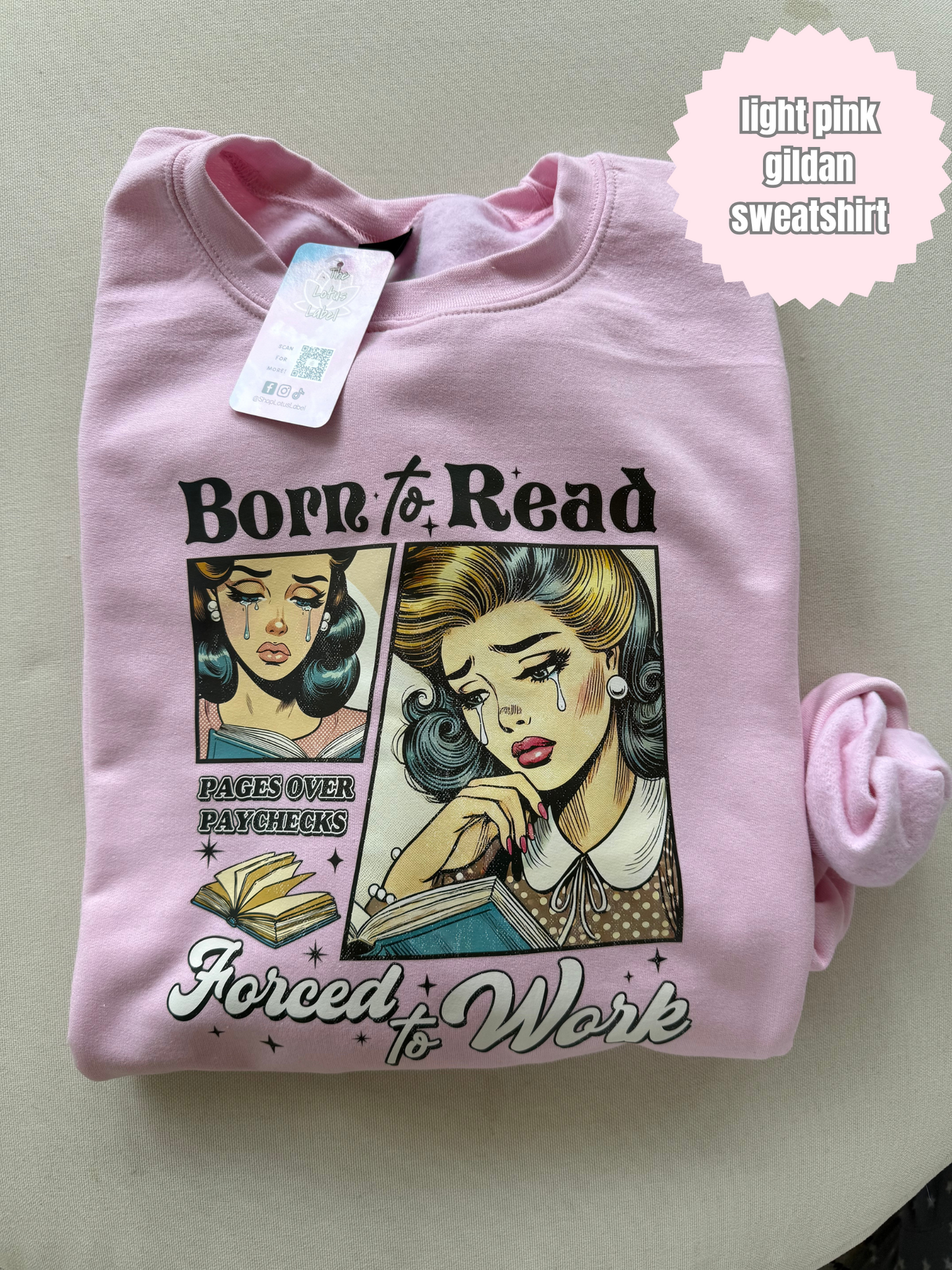 Born to read forced to work Shirt