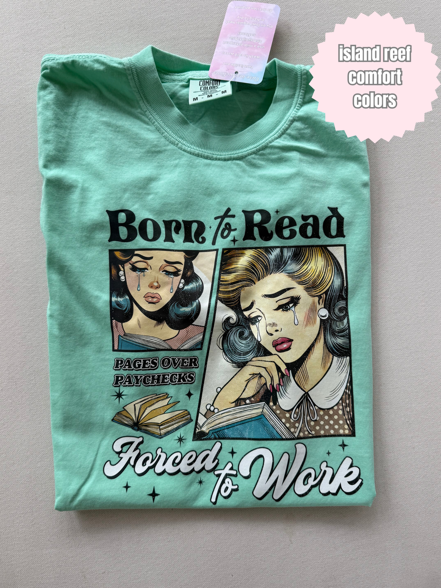 Born to read forced to work Shirt