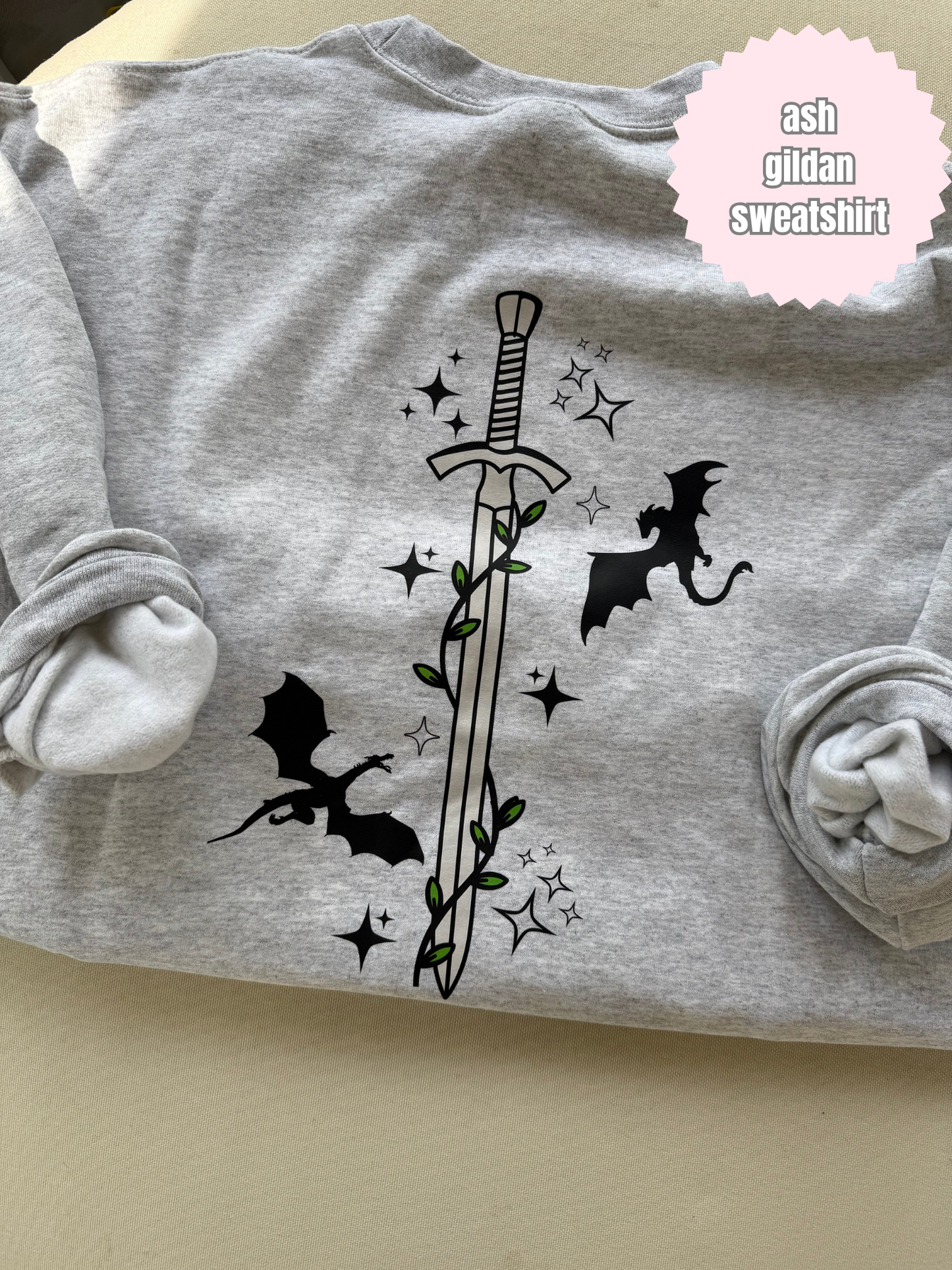 Sword & Dragons Shirt (BACK & POCKET DESIGN)