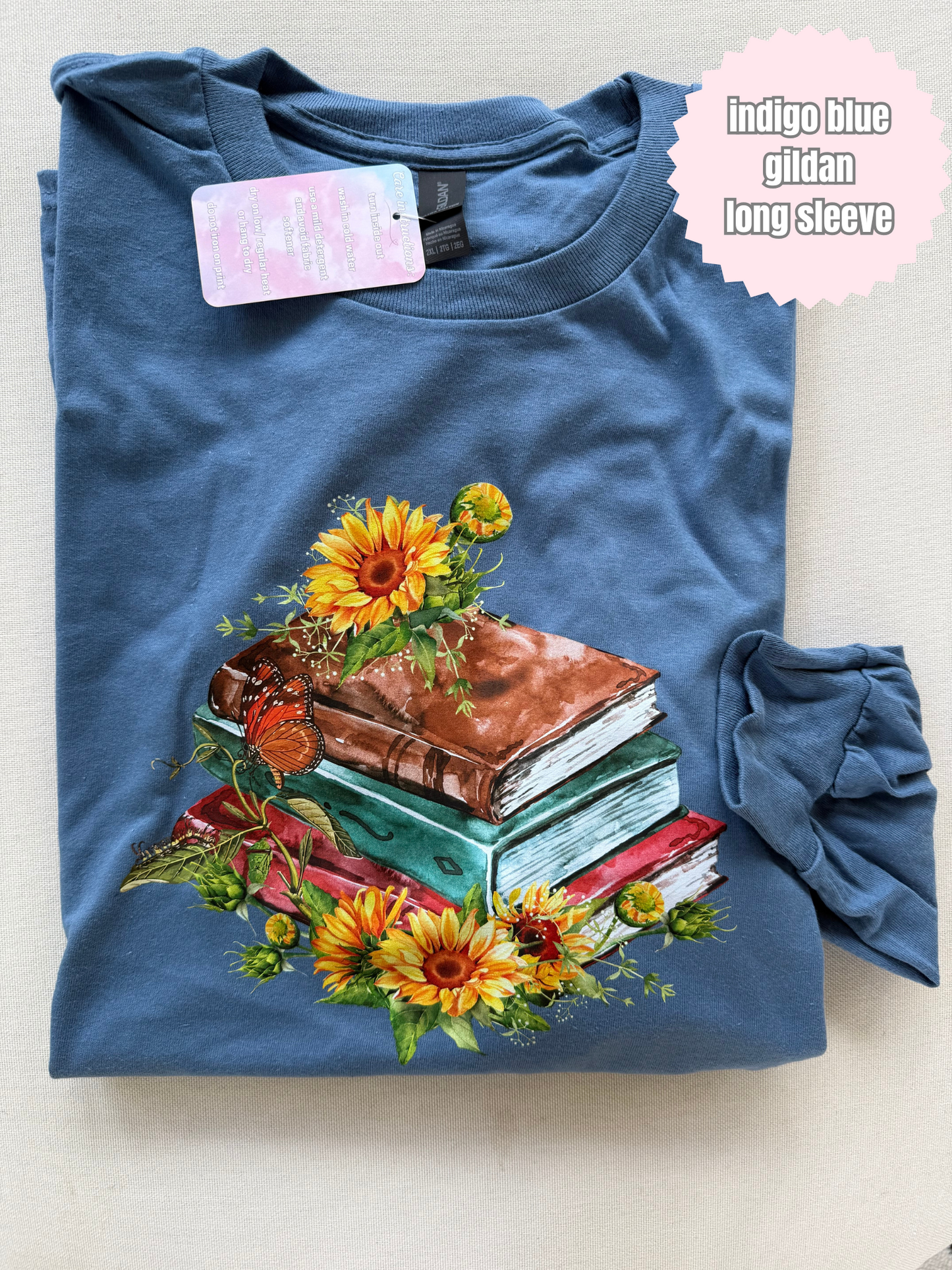 Sunflower Book Stack Shirt