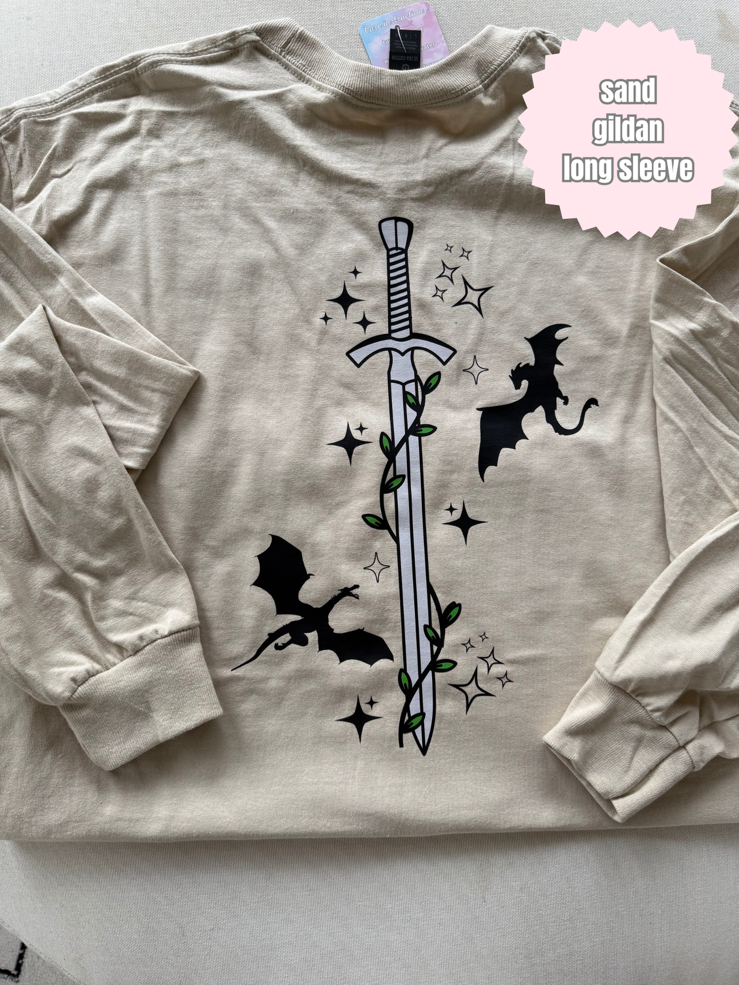 Sword & Dragons Shirt (BACK & POCKET DESIGN)