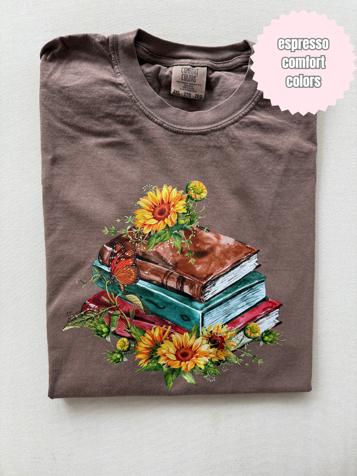 Sunflower Book Stack Shirt