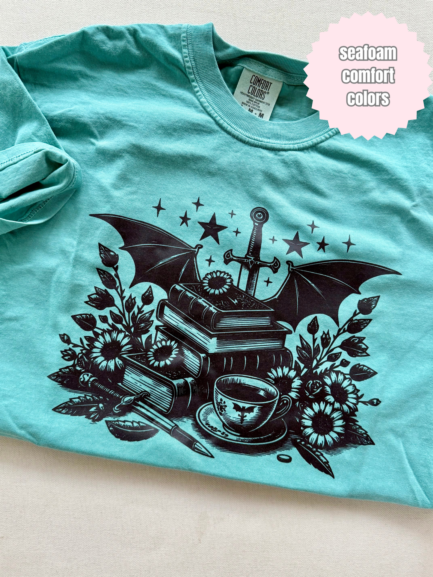 Books & Dragon Shirt