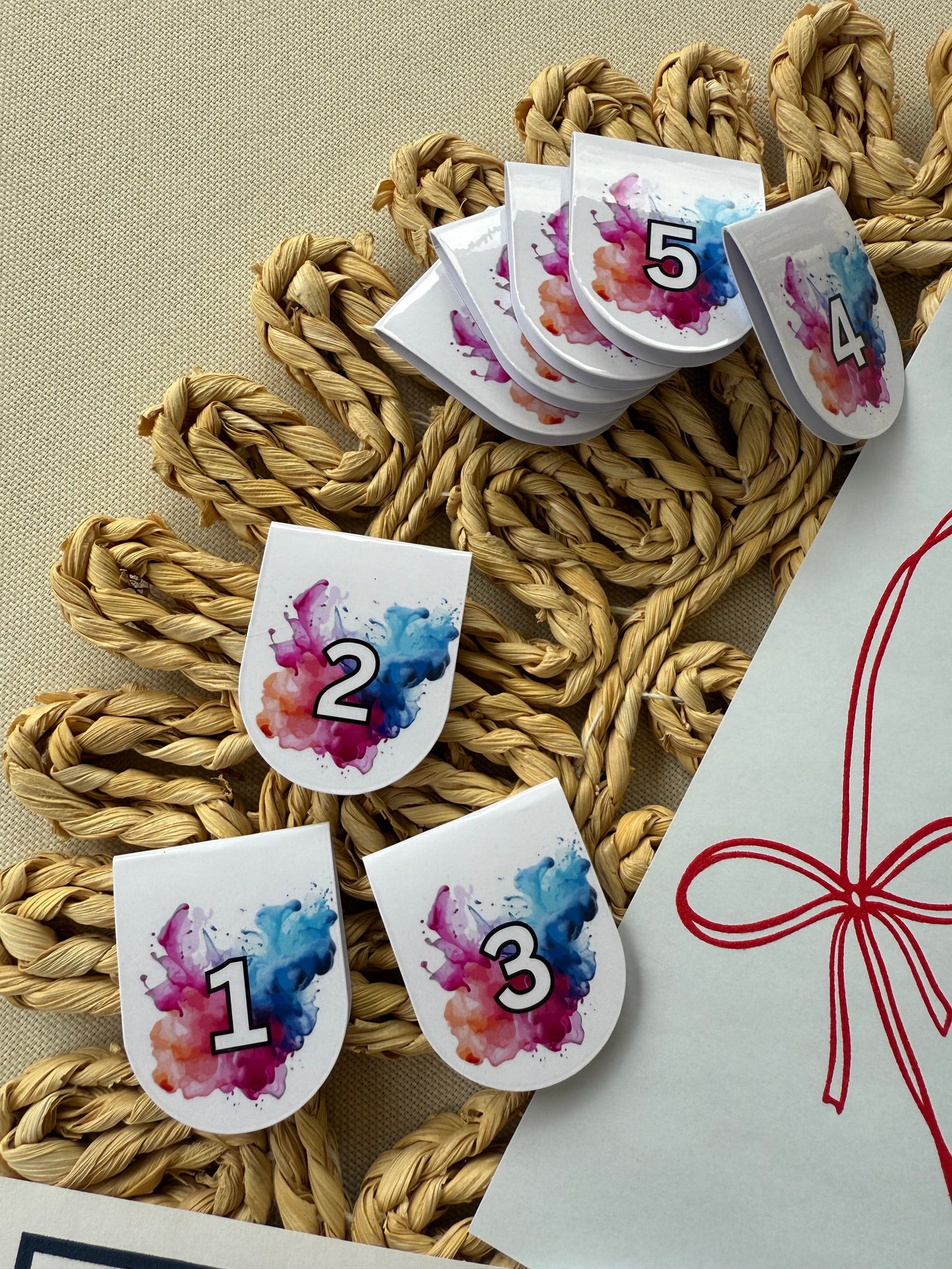 Number Magnetic bookmarks for Live Claims