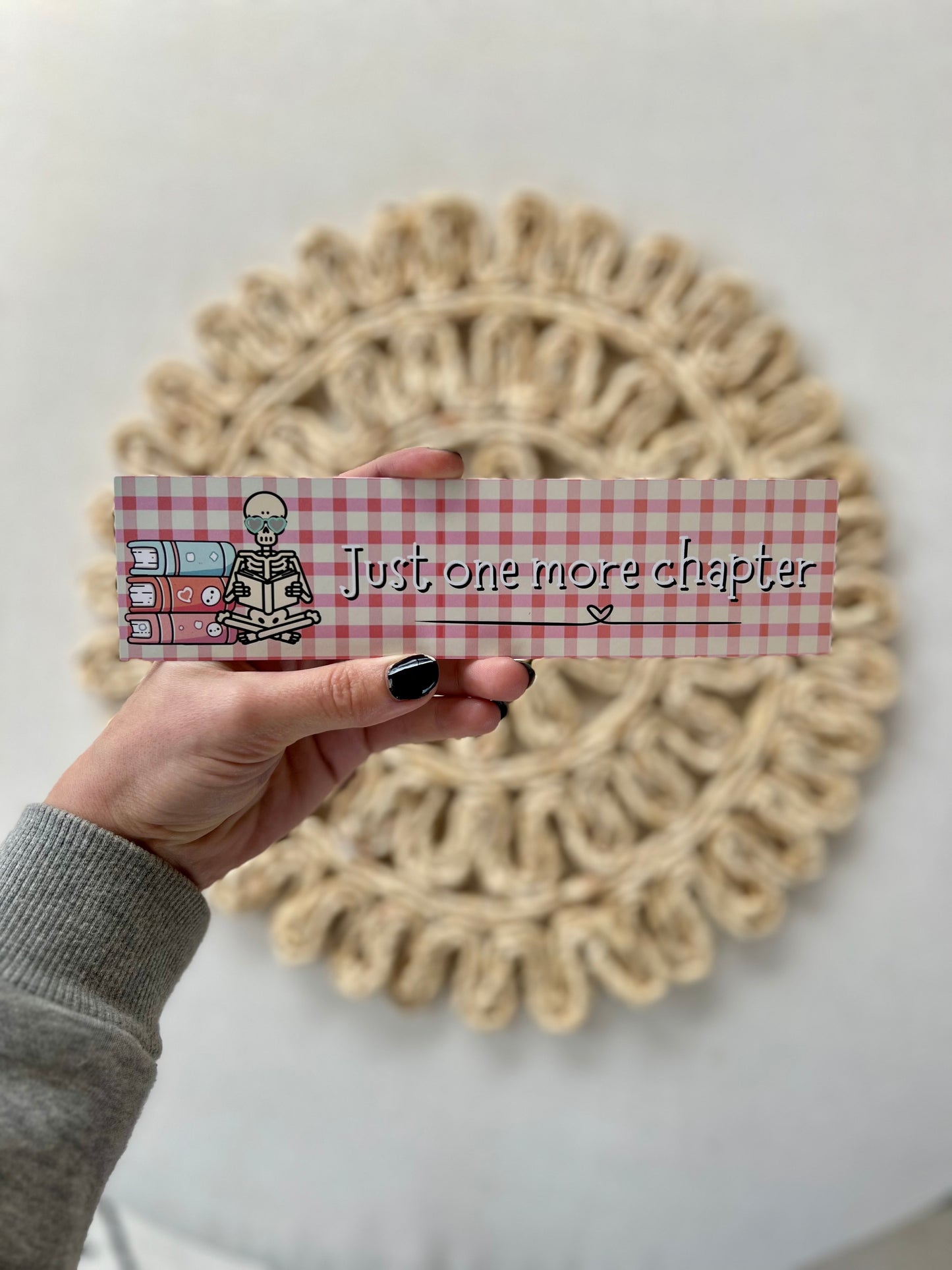 Just one more chapter skelly Classic Bookmark
