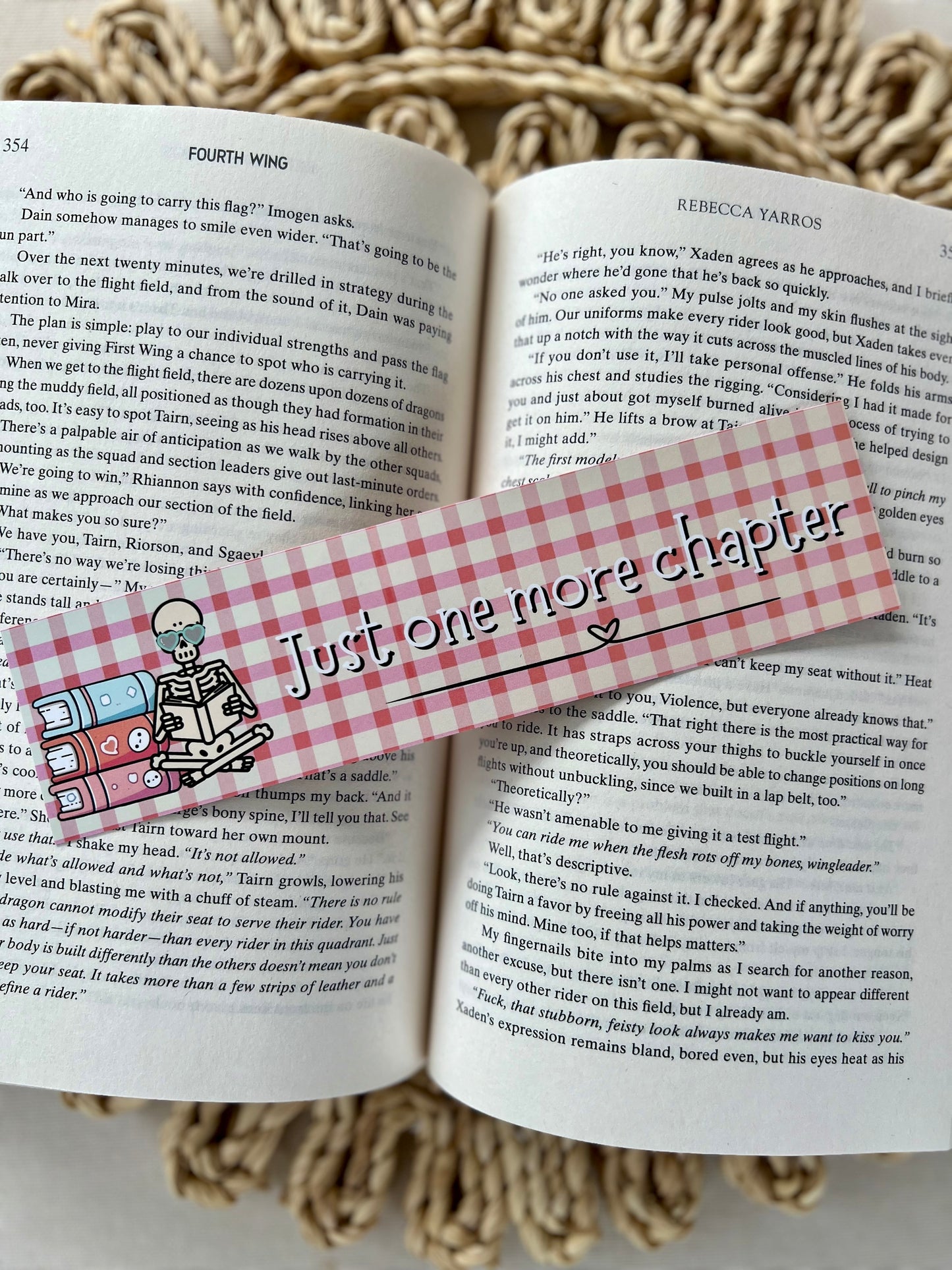 Just one more chapter skelly Classic Bookmark