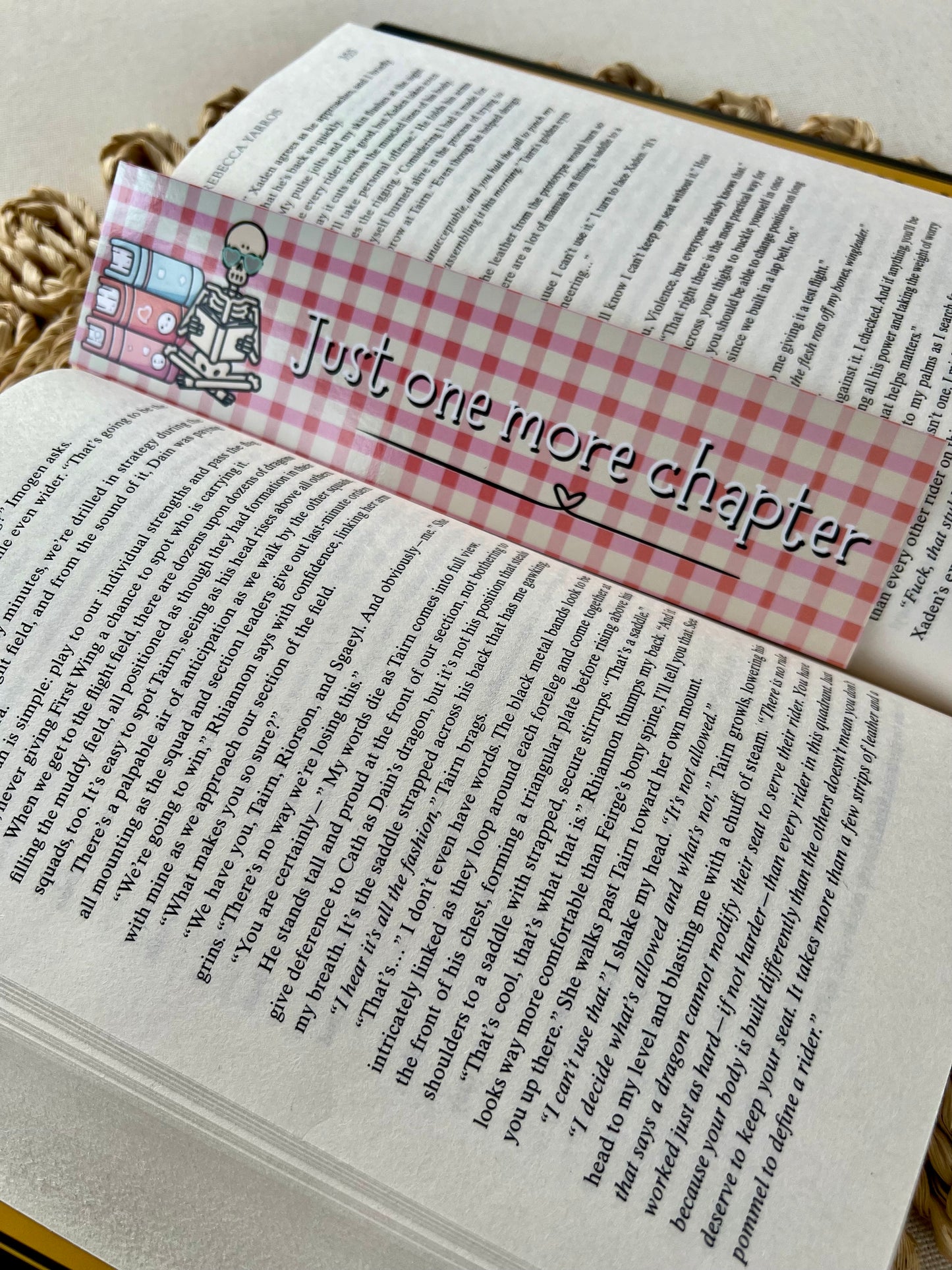 Just one more chapter skelly Classic Bookmark