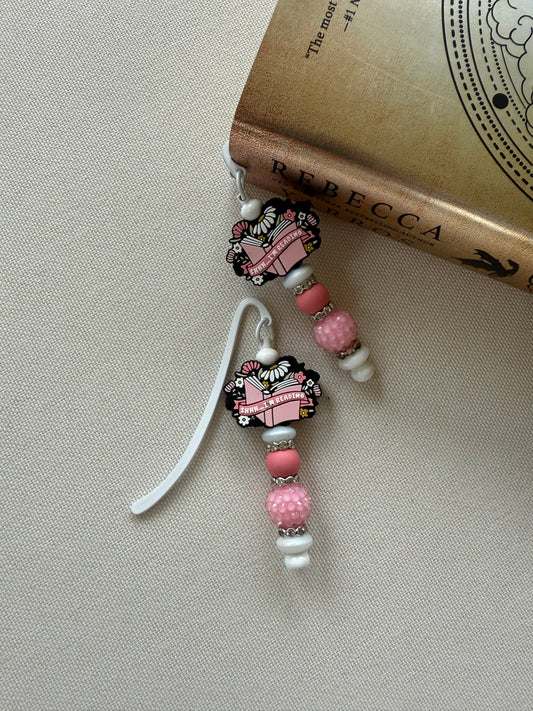 Shh... I'm reading Beaded Bookmark