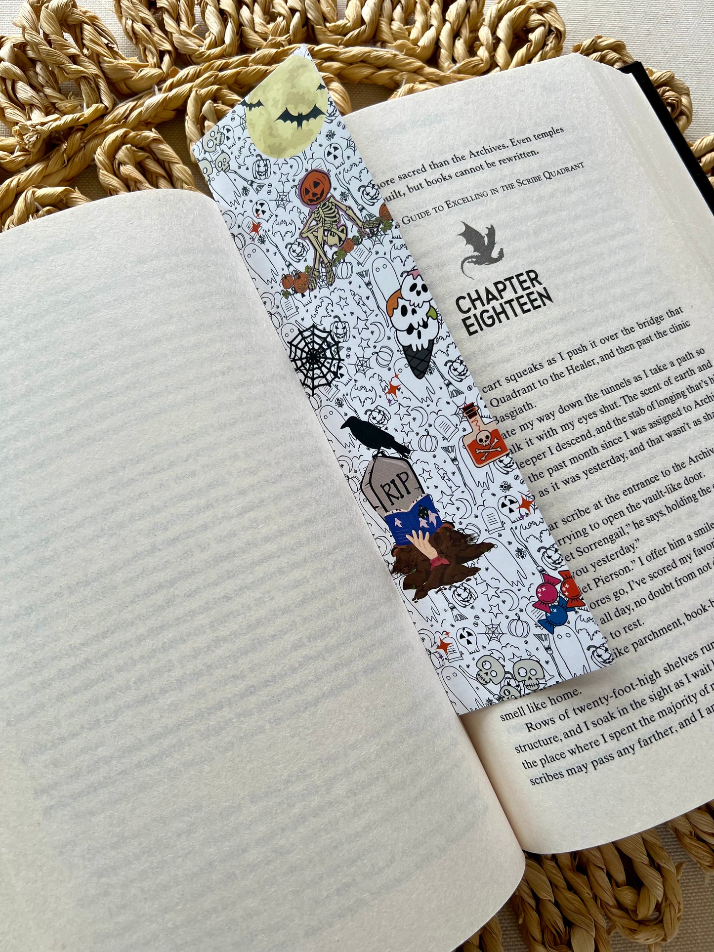 Spooky Halloween Stickers classic bookmark