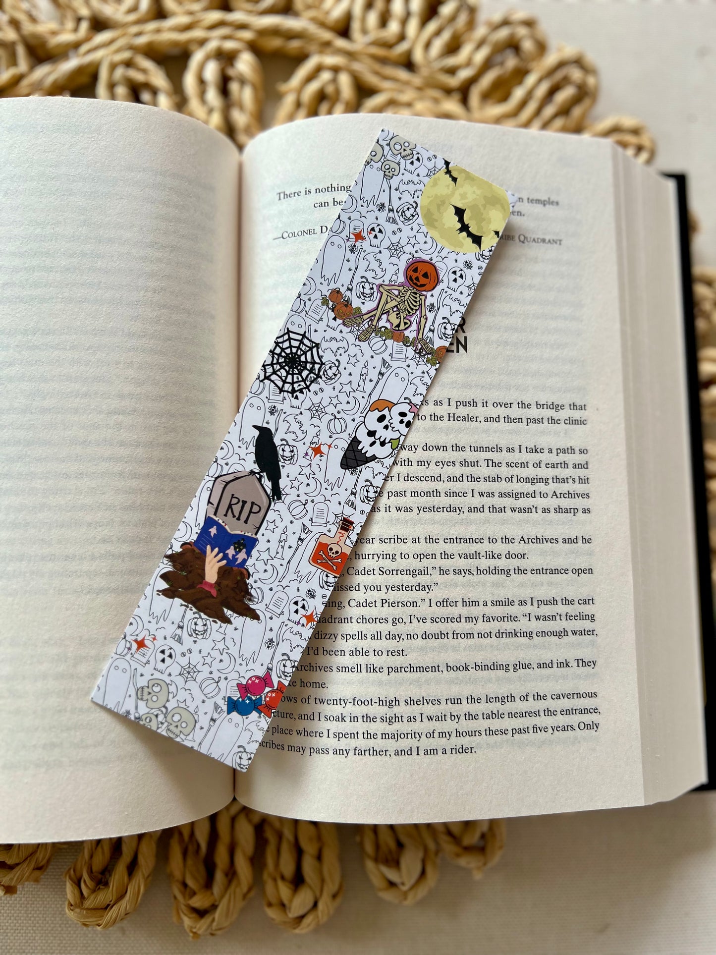 Spooky Halloween Stickers classic bookmark