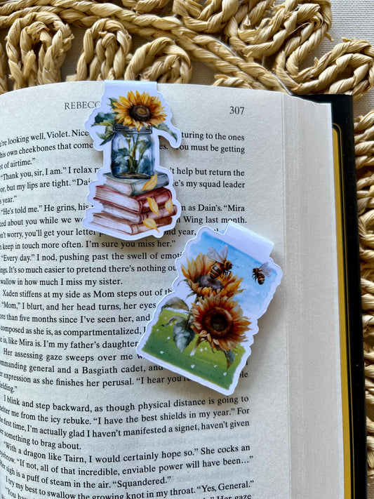 Sunflower Magnetic Bookmark