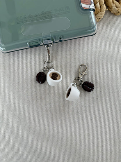 Coffee Cup Tethered Charm