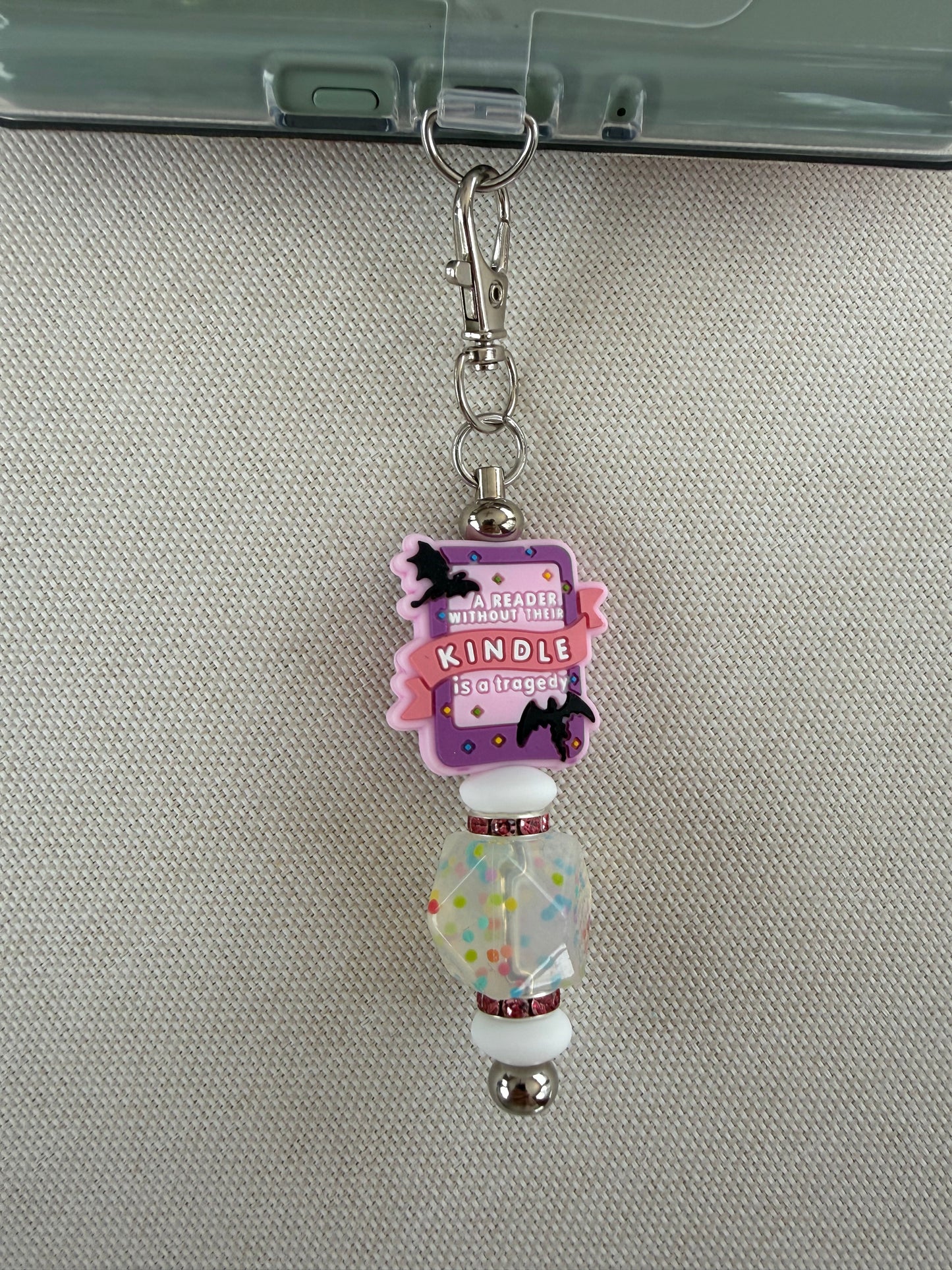 Reader without their kindle Tethered Charm