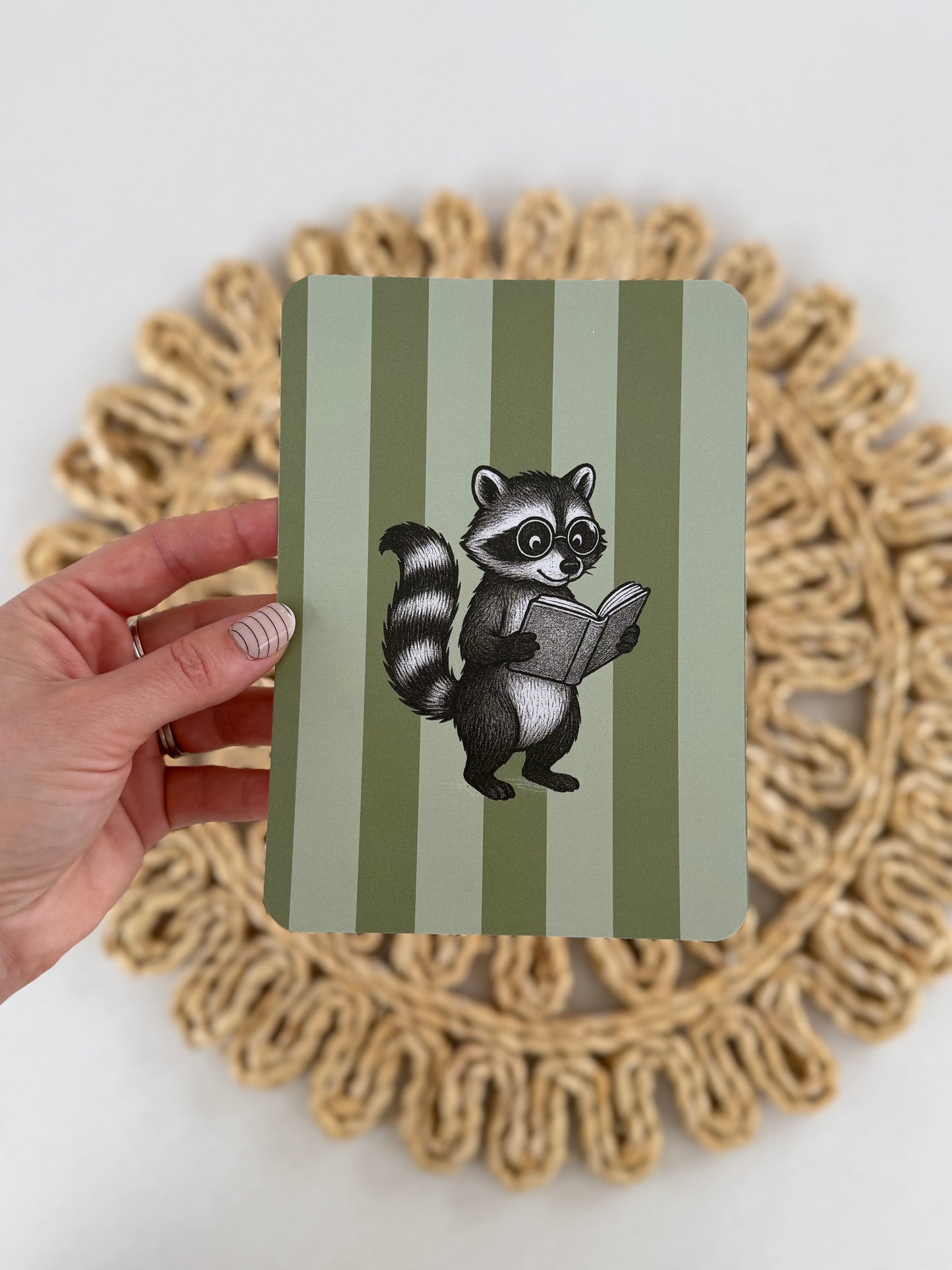 Reading Raccoon Kindle Insert
