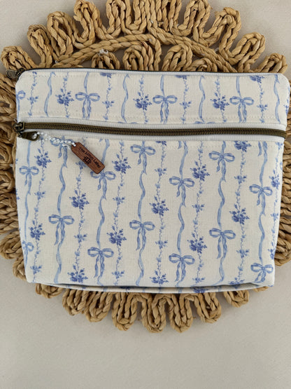 Blue Bow Book Sleeve