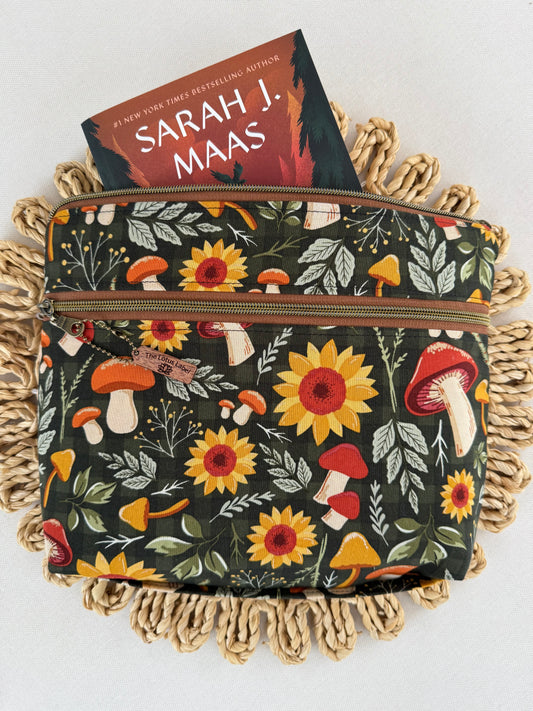 Mushies & Sunflowers Book Sleeve
