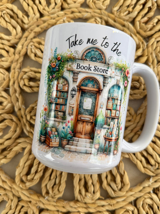 Take me to the bookstore Mug