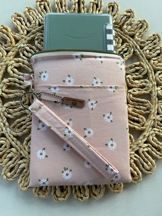 Pink Daisy Kindle Sleeve