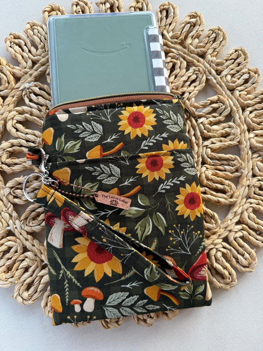 Sunflower & Mushies Kindle Sleeve