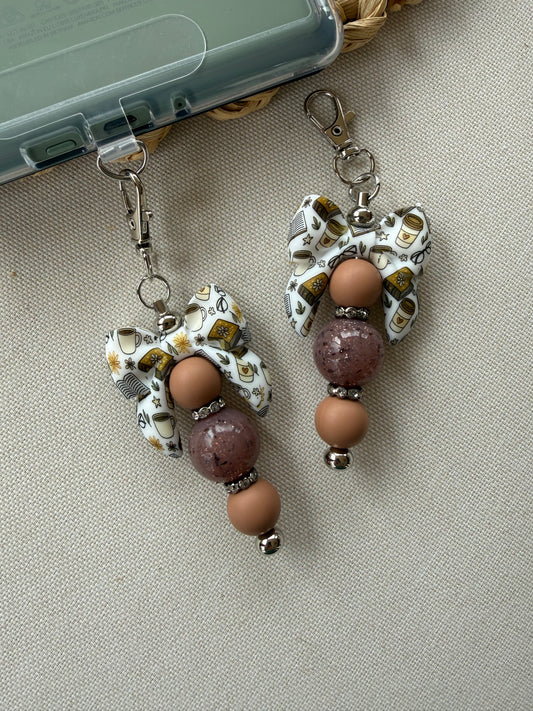 Bow Book Tethered Charm