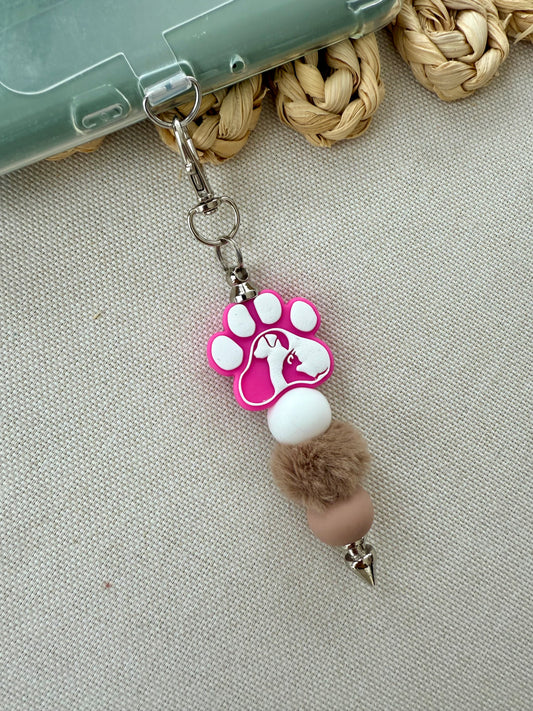 Paw Print Tethered Charm