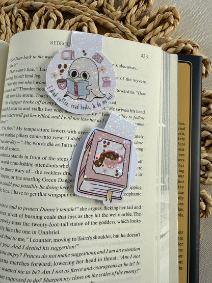 I drink coffee, read books, & do my best Magnetic Bookmark