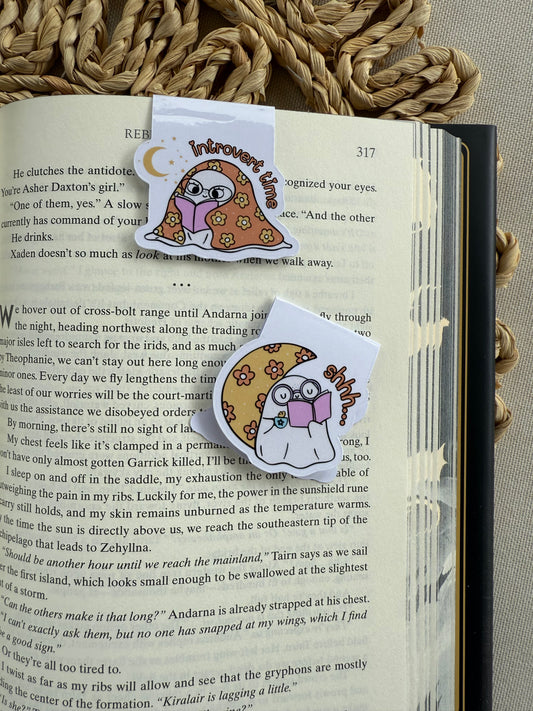 Introvert Time Magnetic Bookmark
