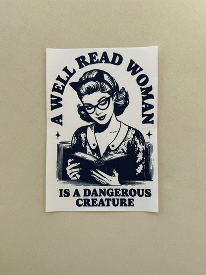 A well read woman Shirt (navy ink)