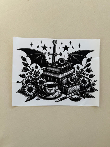 Books & Dragon Shirt