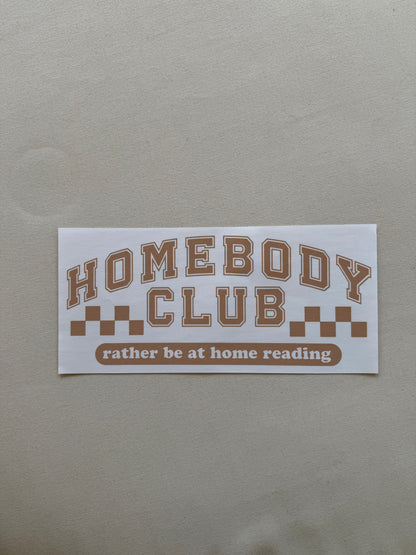 Homebody Club Shirt (beige ink)