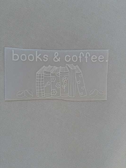 Books & Coffee (white) Shirt