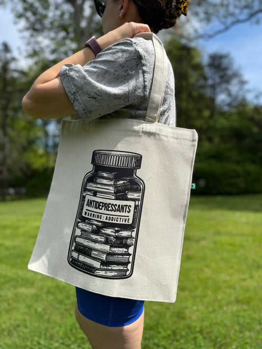 Antidepressants Pill Bottle Tote Bag