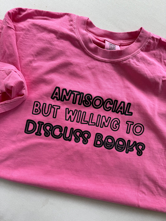 Antisocial but willing to discuss books Shirts