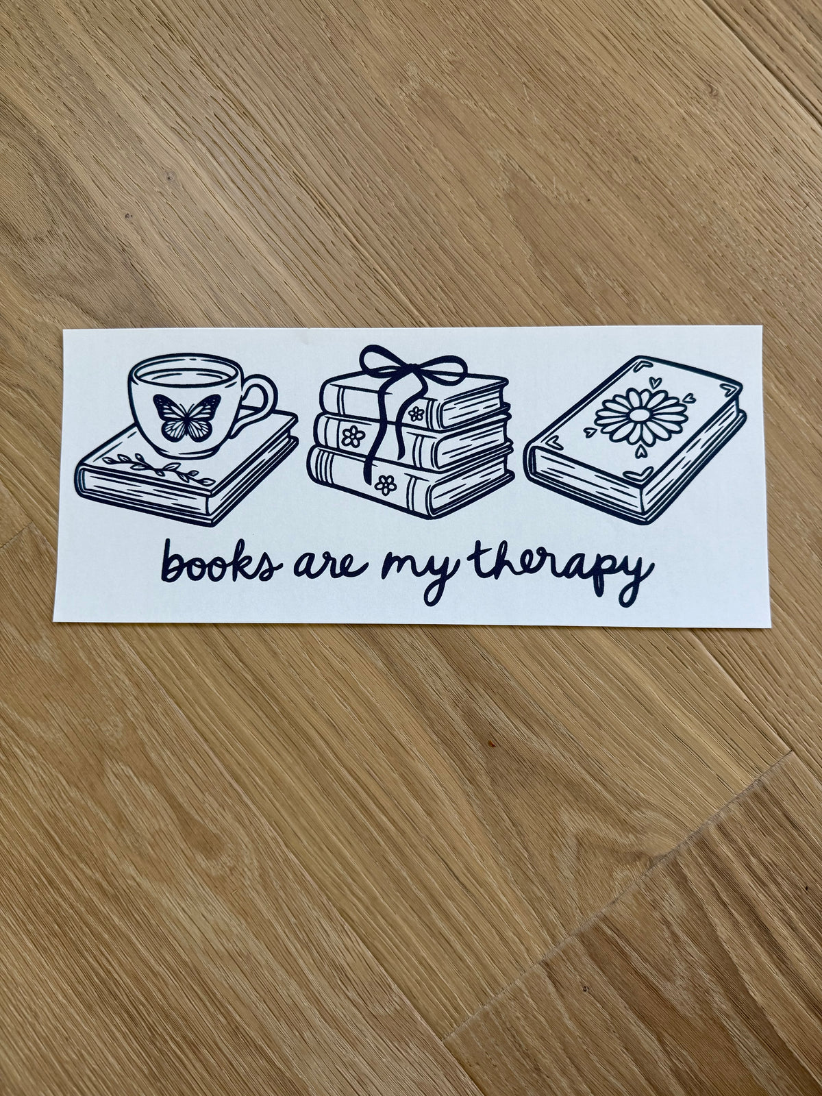 Books are my therapy (navy ink) Shirt