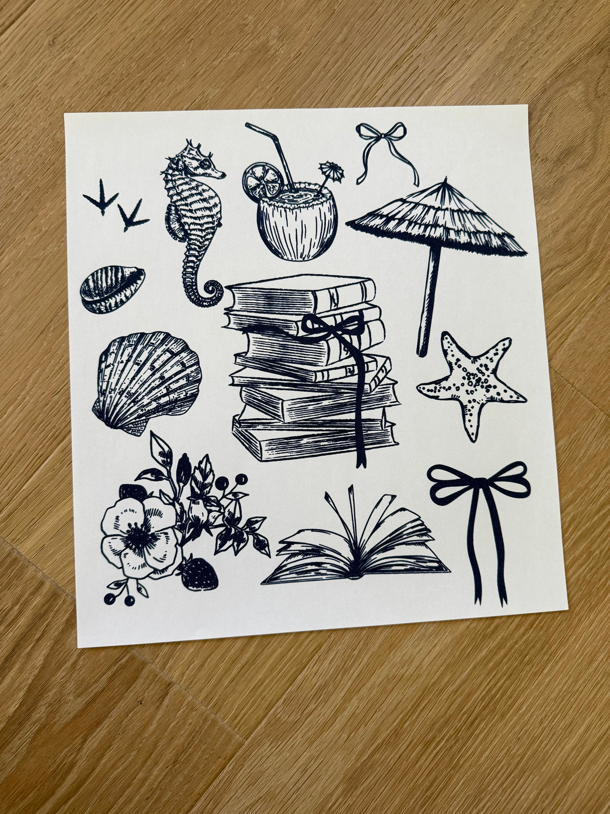 Summer Reading (navy ink) Shirt