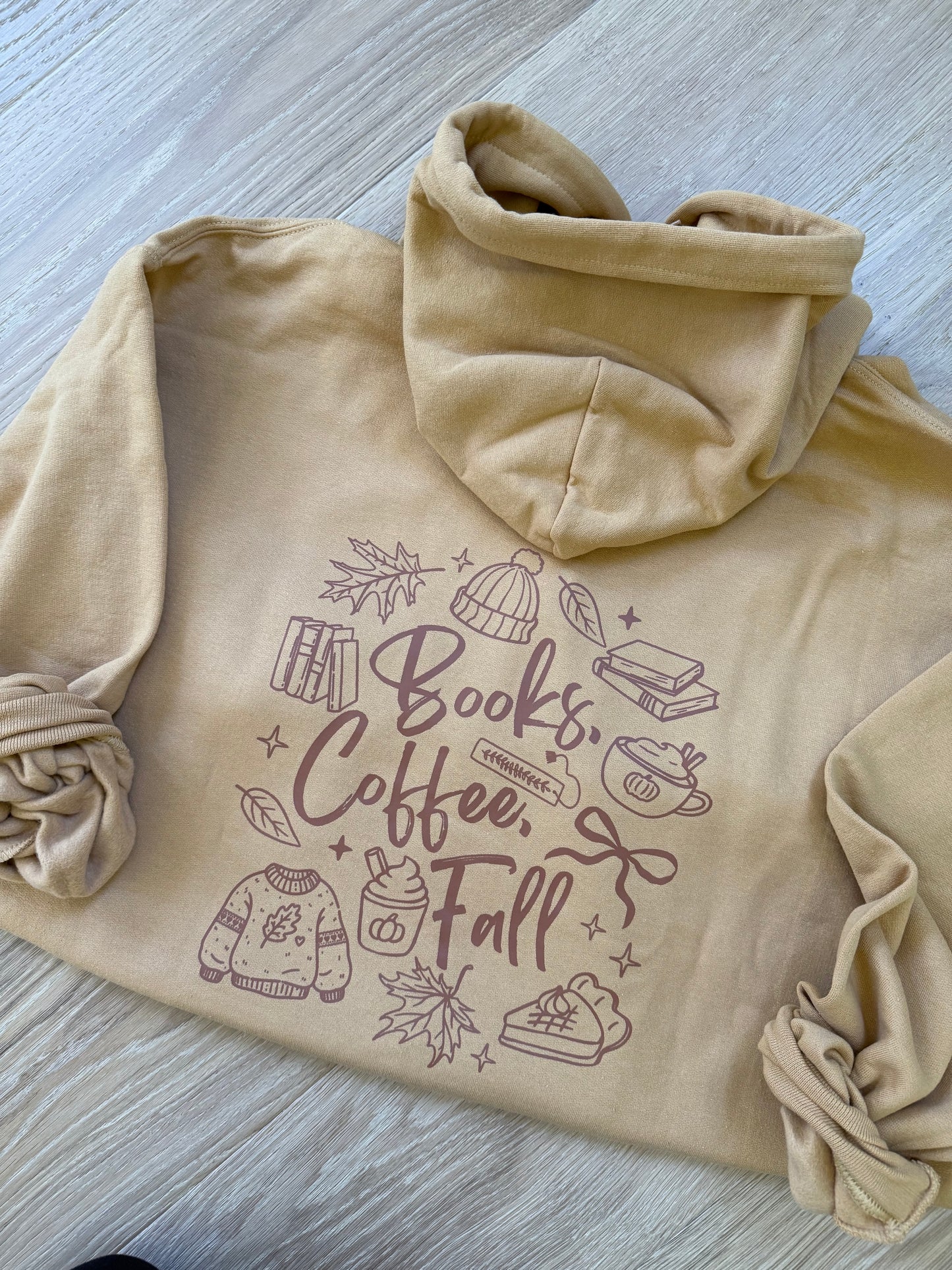 Books, coffee, Fall (FRONT AND BACK) Shirt