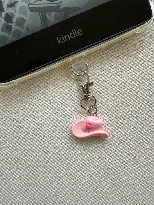 Cowgirl Hat Tethered Charm