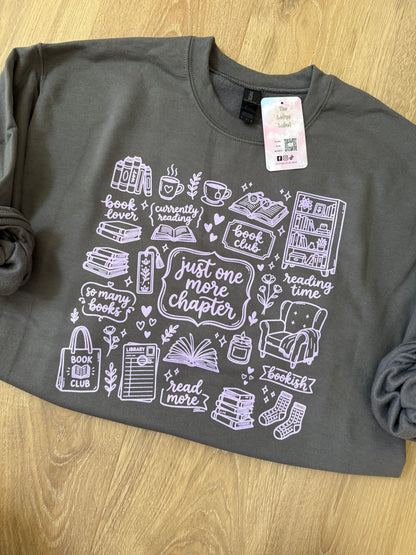 Just one more chapter (lavender ink) Shirt
