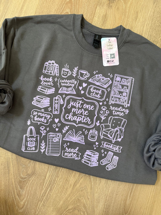 Just one more chapter (lavender ink) Shirt