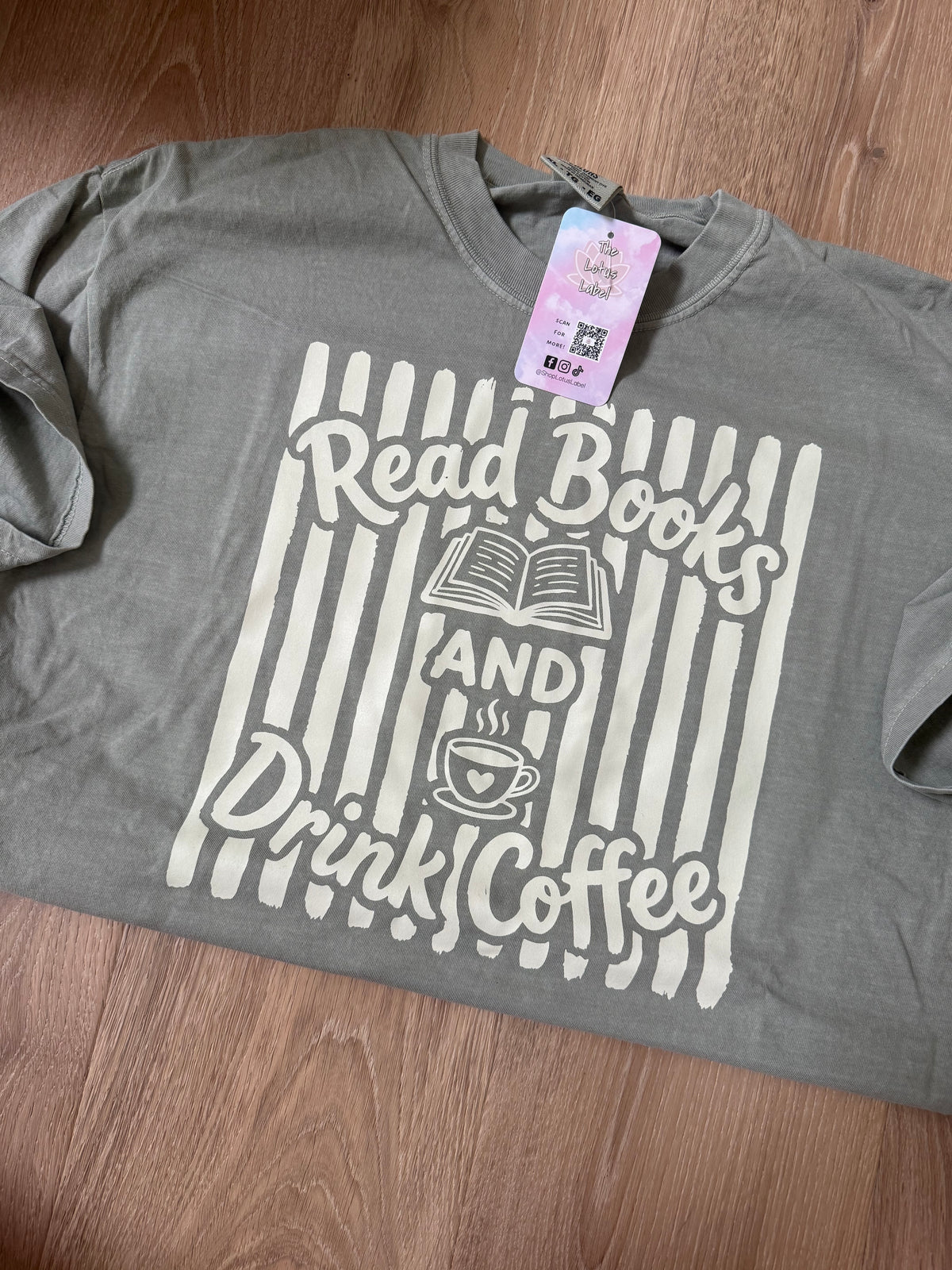 Read books & Drink Coffee (beige ink) Shirt
