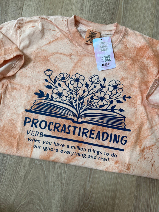 Procrastireading (navy ink) Shirt