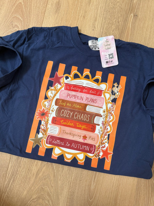 Fall Book Stack Shirt