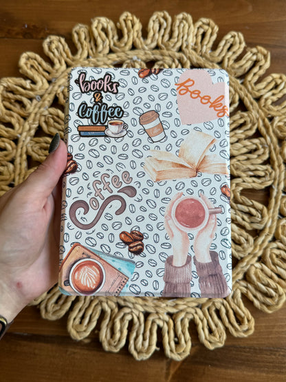 Books & Coffee Kindle Case- MAGNETIC COVER