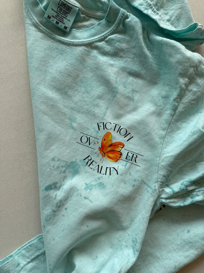 Give me fiction over reality Shirt (BACK & POCKET DESIGN)