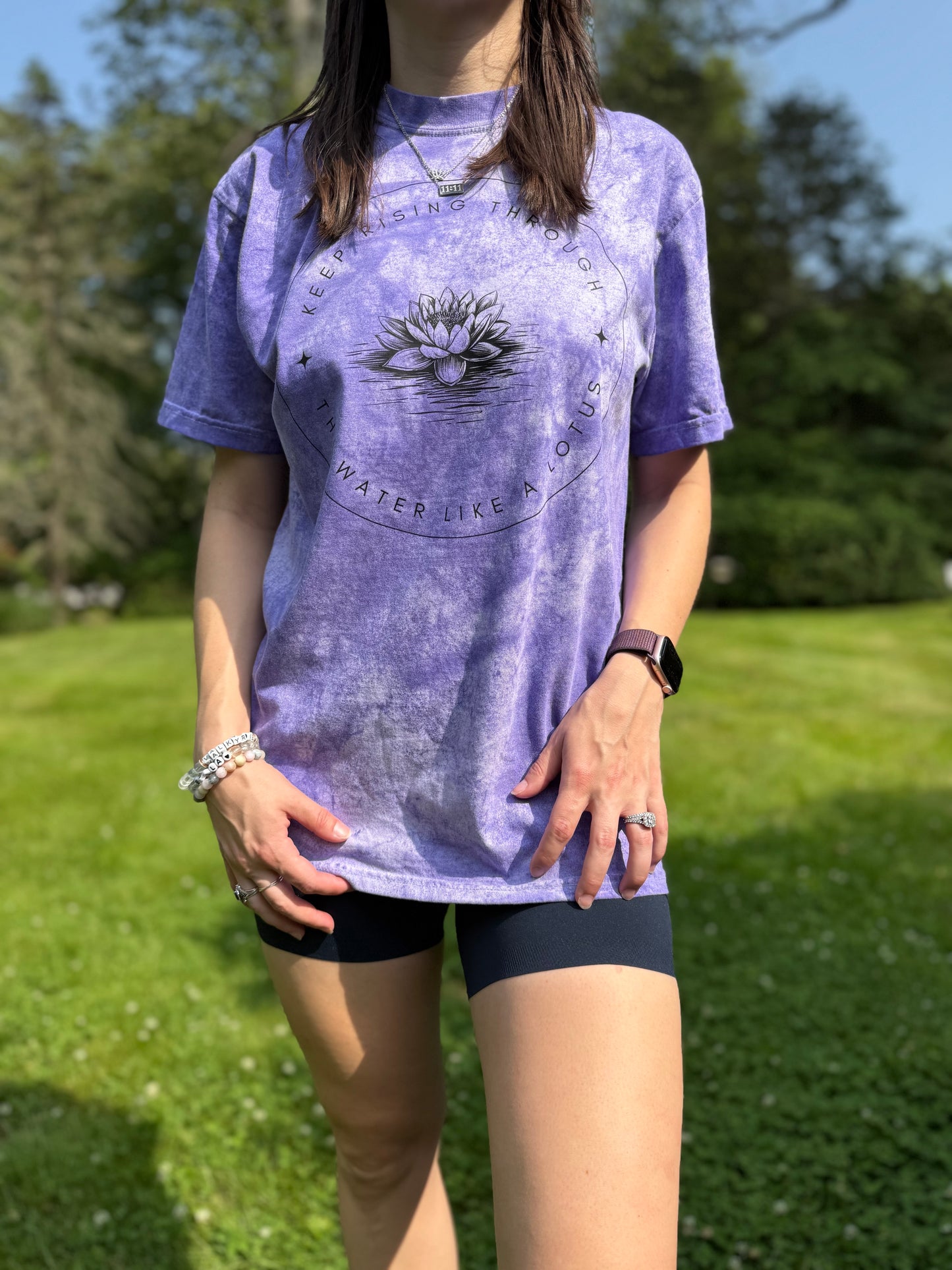 Keep rising through the water like a lotus Shirt (FRONT & BACK DESIGN)